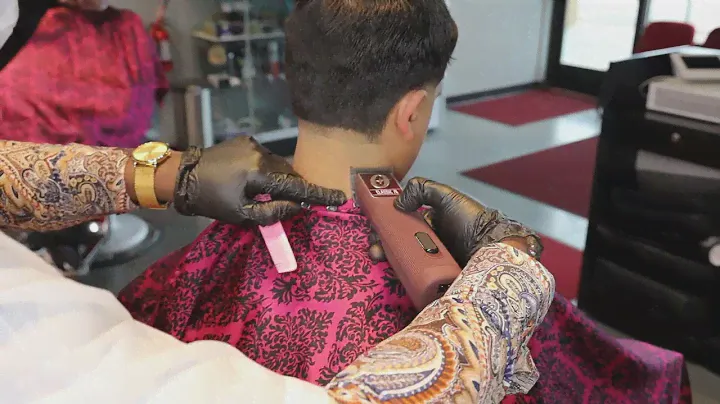 THE EASIEST NECK TAPER EVER USING OSTER CORDLESS 76 ALL DETACHABLE BLADES BARBER HAIRCUT TUTORIAL