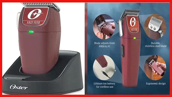 Oster Professional Cordless Hair Clippers, Fast Feed for Barbers and Hair Cutting with Detachable