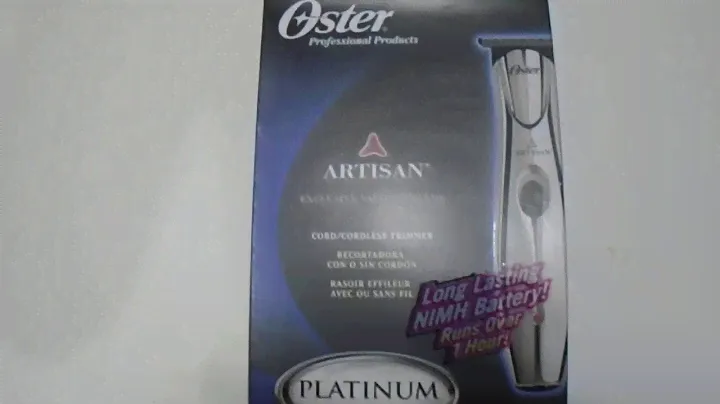 Oster artisan cordless t blade trimmer review unboxing
