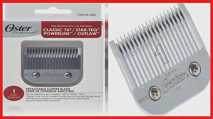 Oster Professional 76918-086 Size 1 Hair Clipper Replacement Blade 2.44 mm