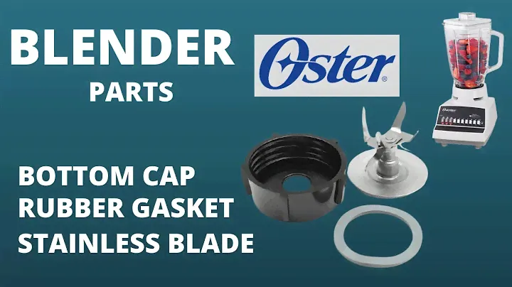 Oster Bottom Parts & Glass Jar - How To Fix Replacement Bottom Cap & Rubber Gasket