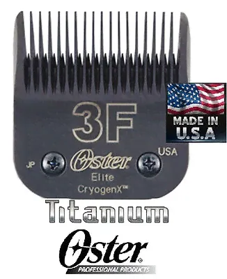 Oster A5 ELITE TITANIUM CryogenX 3F Clipper Blade 1/2/13mmFits Turbo Golden A6